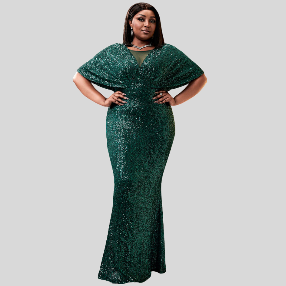 Plus Size Sequin Mermaid Dress