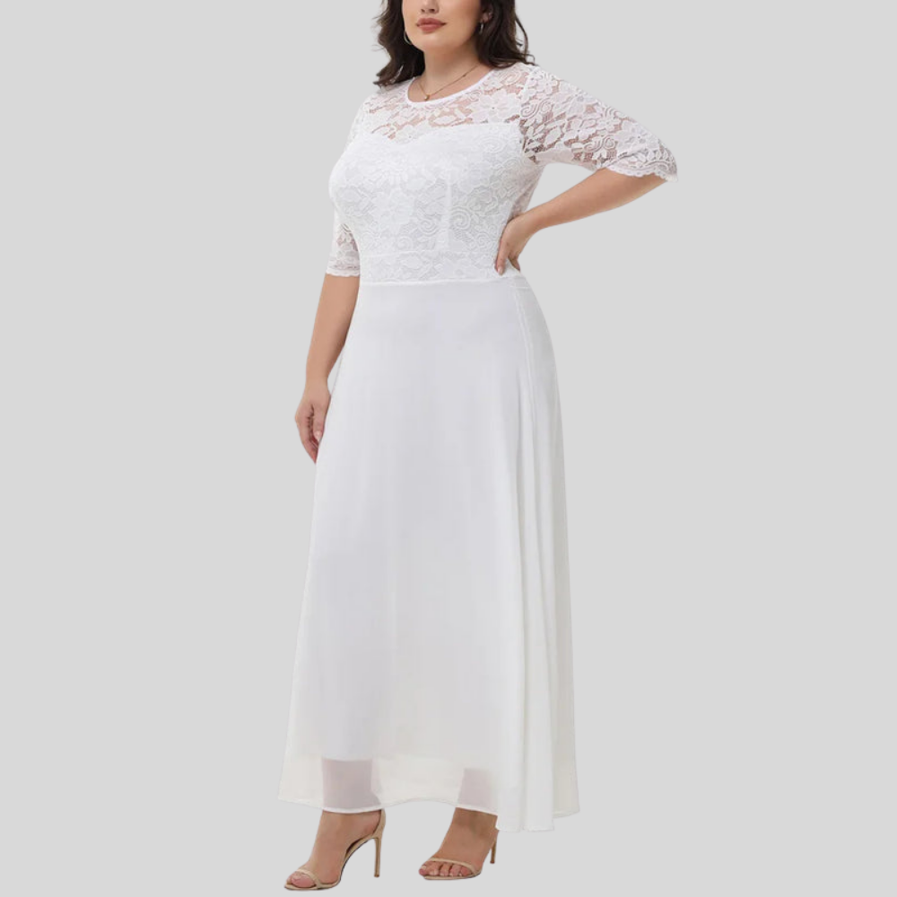Graceful Plus Size Lace Dress