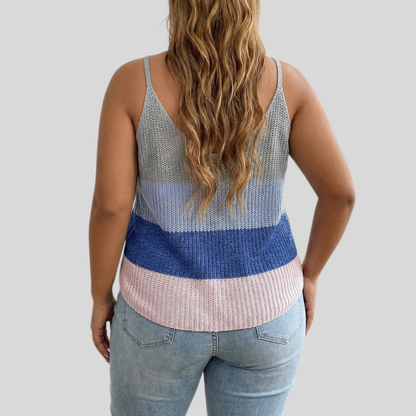 Color Block Plus Size Cami