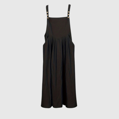 Button Strap Plus Size Dress