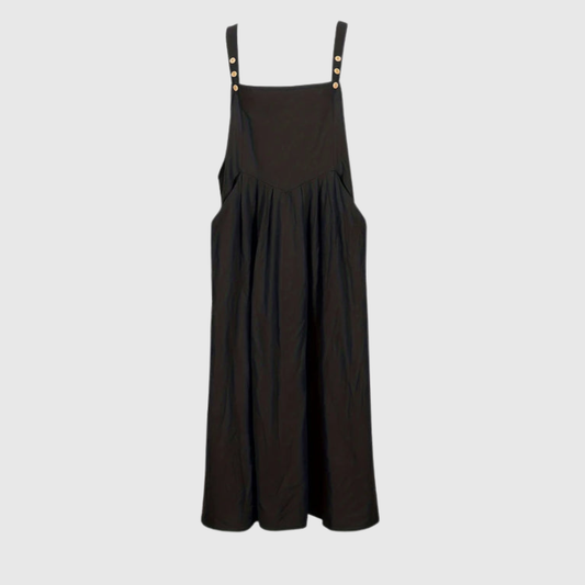 Button Strap Plus Size Dress