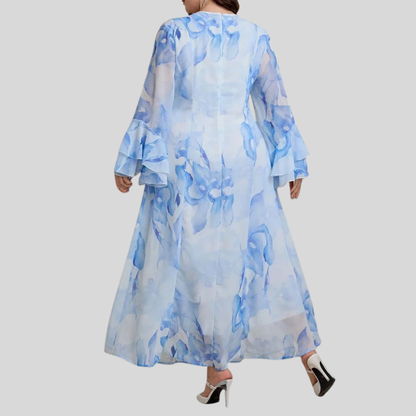 Stylish Plus Size Flare Dress