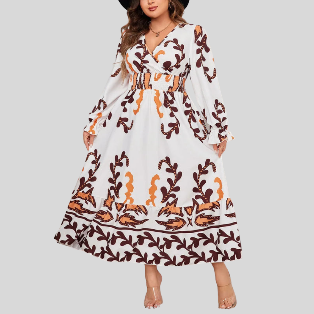 Plus Size Ruffle Maxi Dress