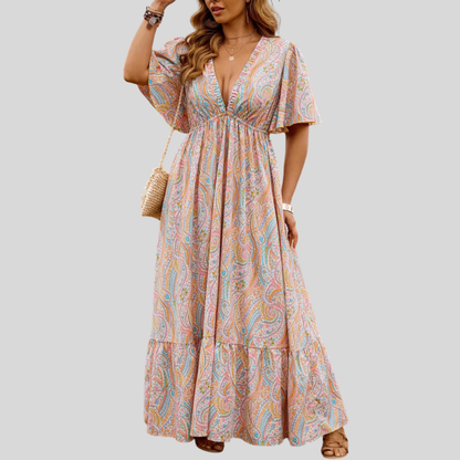 Paisley Plus Size Summer Dress