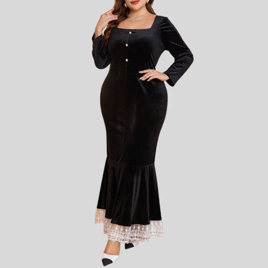 Velvet Plus Size Cocktail Dress