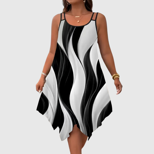 Geometric Plus Size Dress