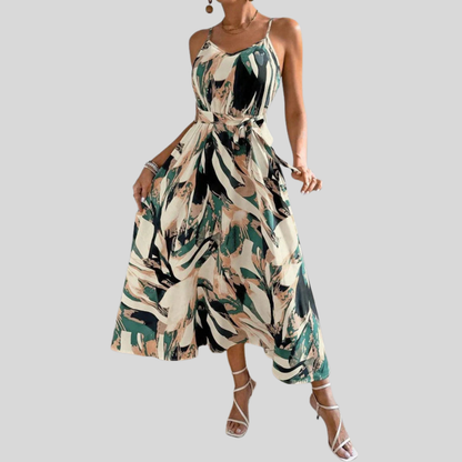 Plus Size Tropical Maxi Dress