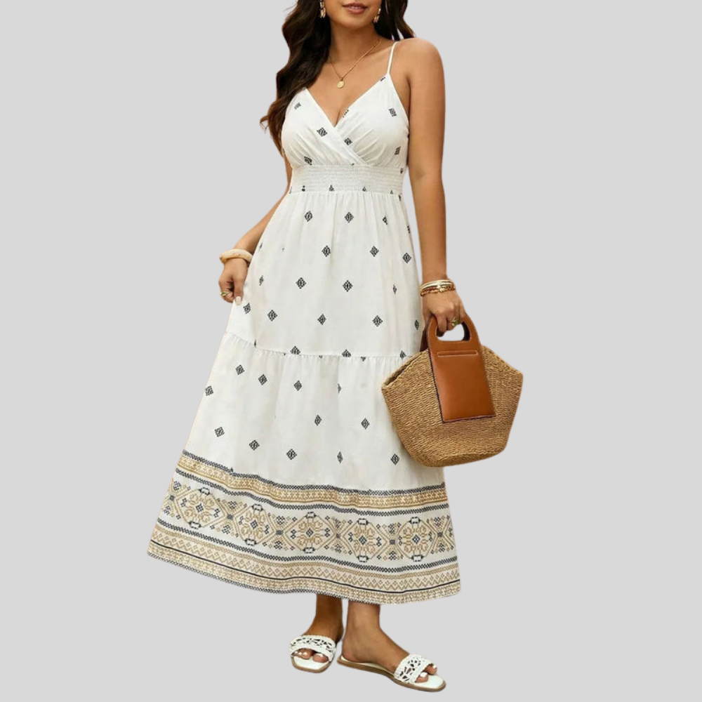 Plus Size Ethnic Cami Dress