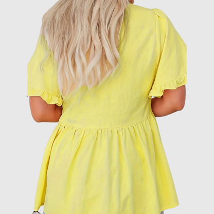 Button Up Plus Size Summer Shirt