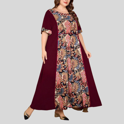 Plus Size Bohemian Maxi Dress