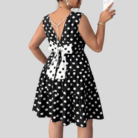 Polka Plus Size Mini Dress
