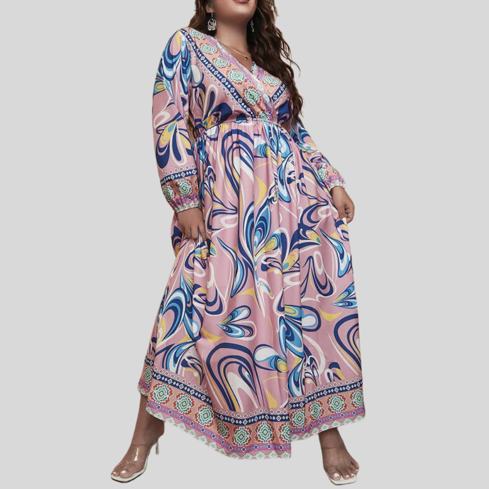 Plus Size Boho Maxi Dress