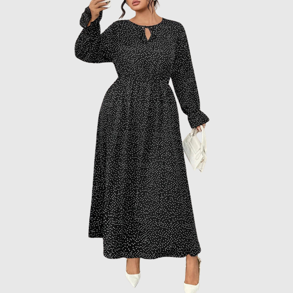 Polka Plus Size Maxi Dress