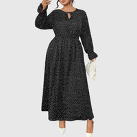 Polka Plus Size Maxi Dress