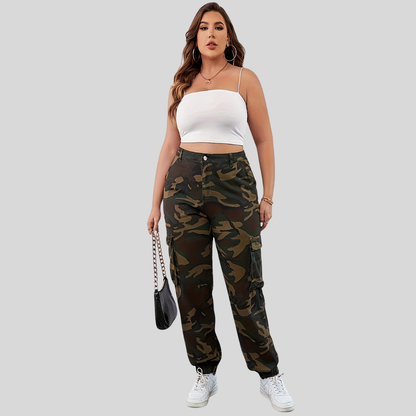 Utility Pocket Plus Size Pants