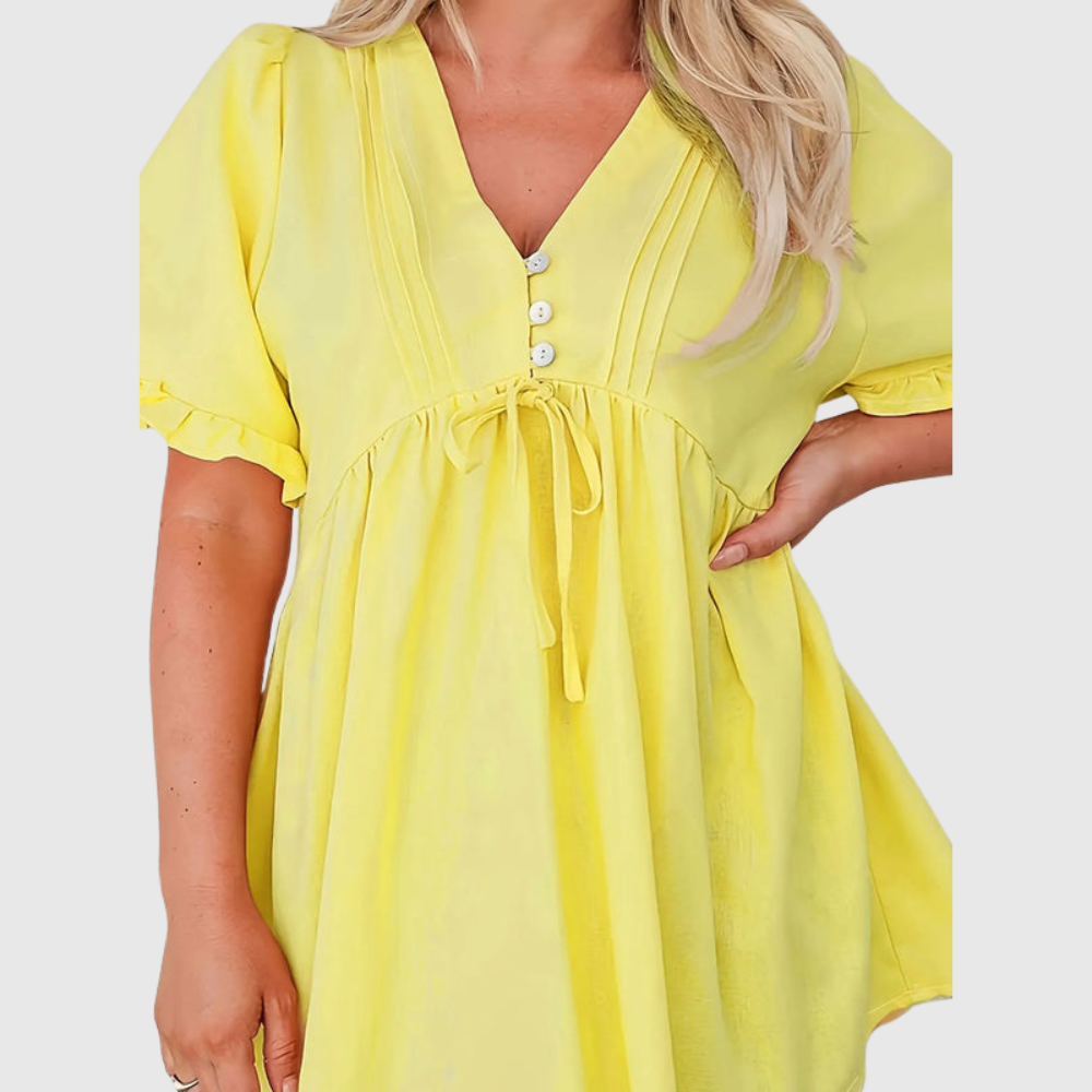 Button Up Plus Size Summer Shirt