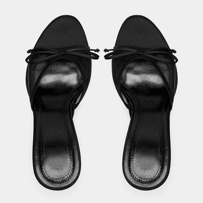 Open Toe Kitten Heels Mule Sandals for Women