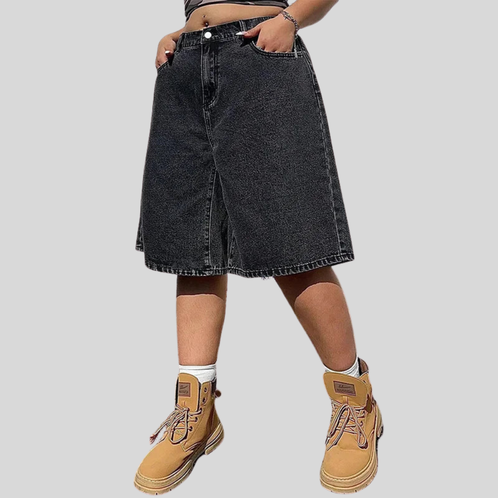 Plus Size Distressed Baggy Jeans