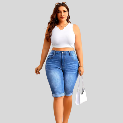 Stretch Fit Plus Size Shorts