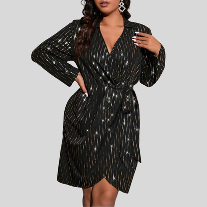 Plus Size Belted Summer Dress