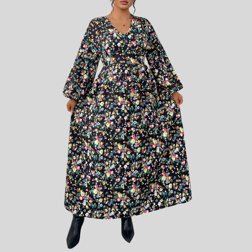 Floral Plus Size Maxi Dress