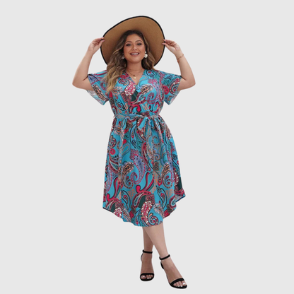Paisley Plus Size Maxi Dress