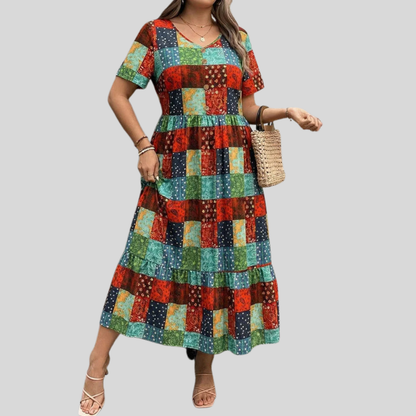 Plus Size Paisley Aline Dress