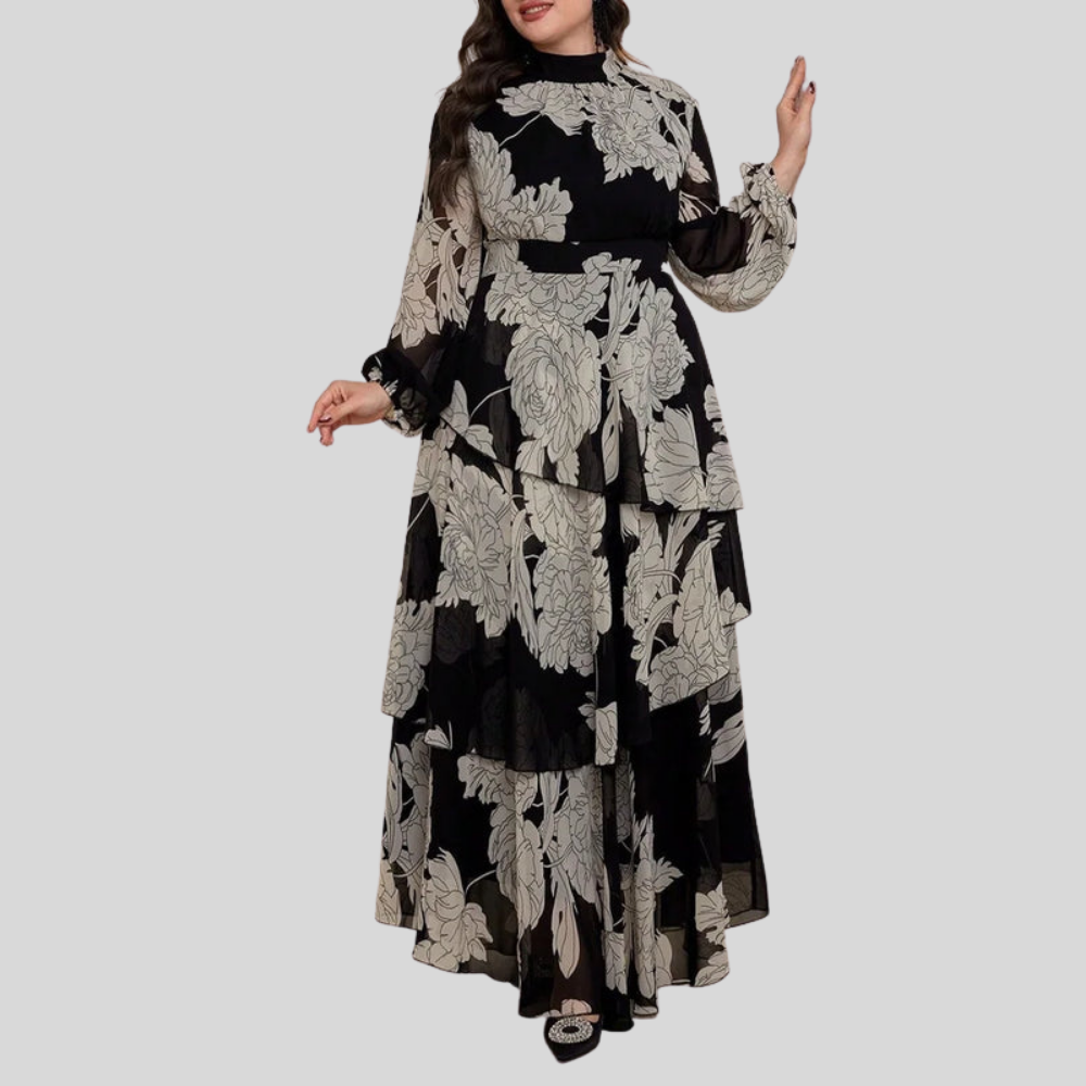 Layered Plus Size Maxi Dress