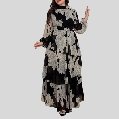 Layered Plus Size Maxi Dress