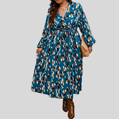 Belted Plus Size Maxi Dress