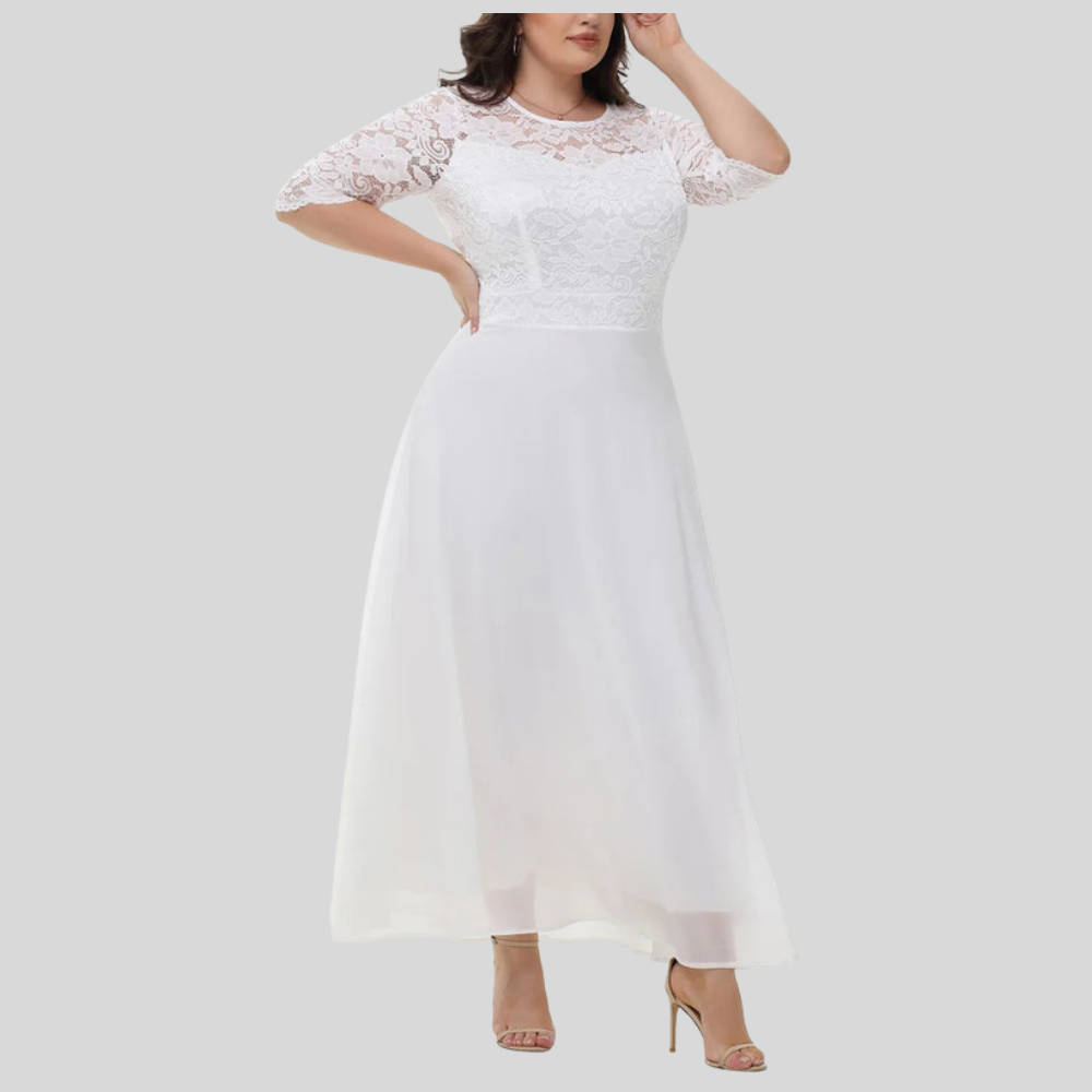 Graceful Plus Size Lace Dress