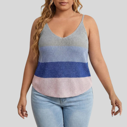 Color Block Plus Size Cami