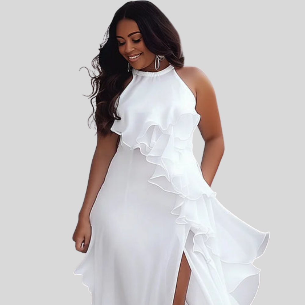 Formal Halter Plus Size Dress