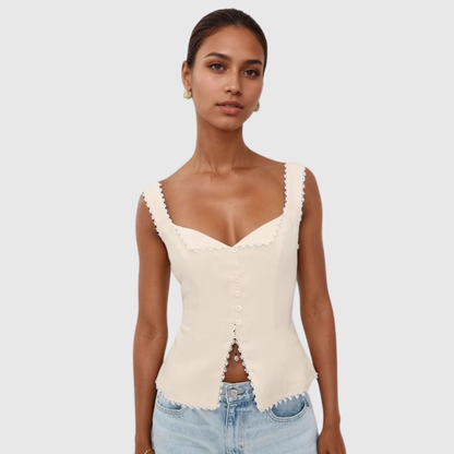 Elegant Lace Sleeveless Vest Top