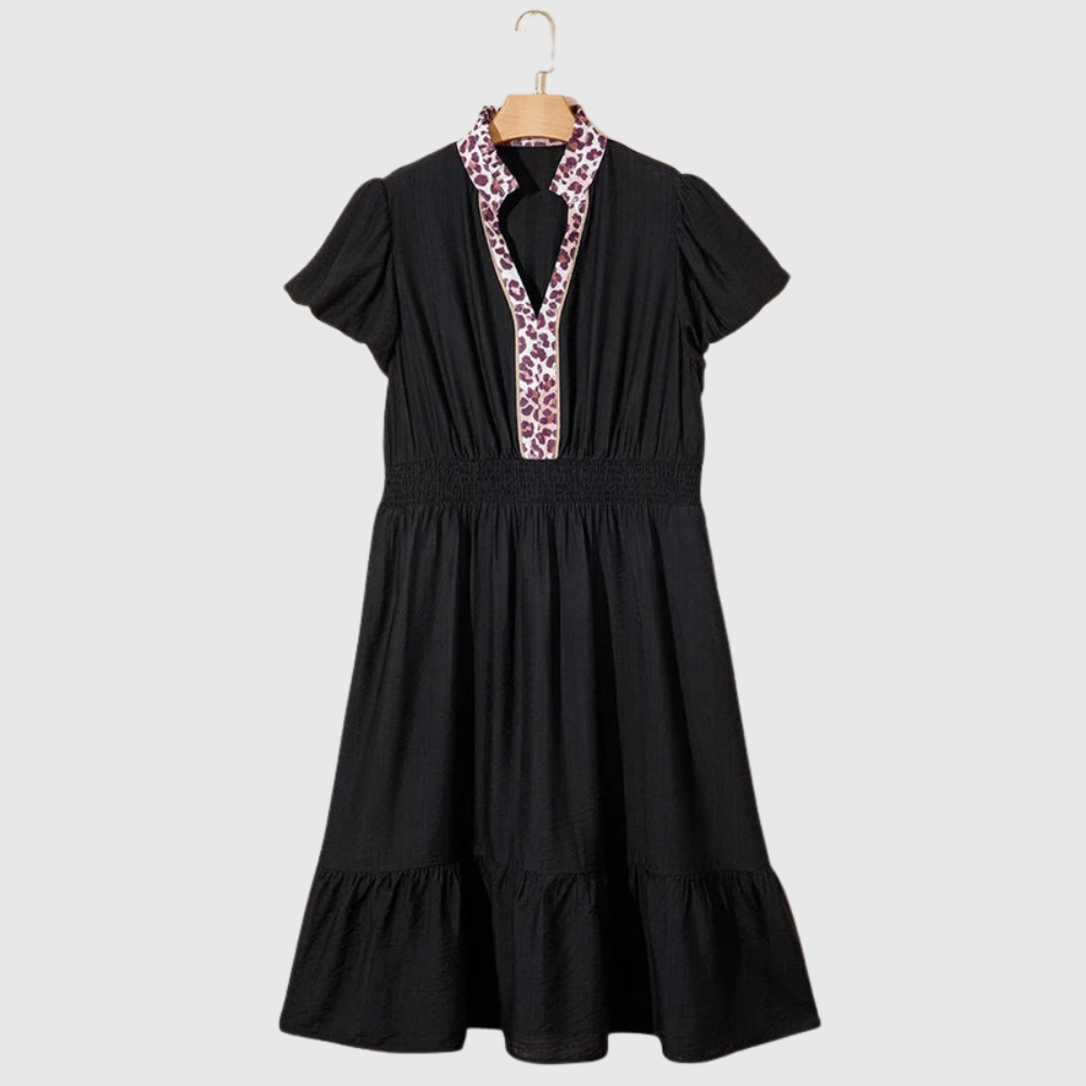 Patchwork Plus Size Maxi Dress