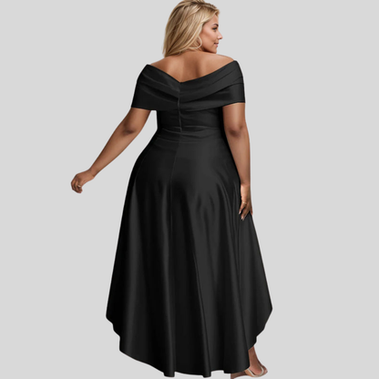 Plus Size Irregular Hem Gown