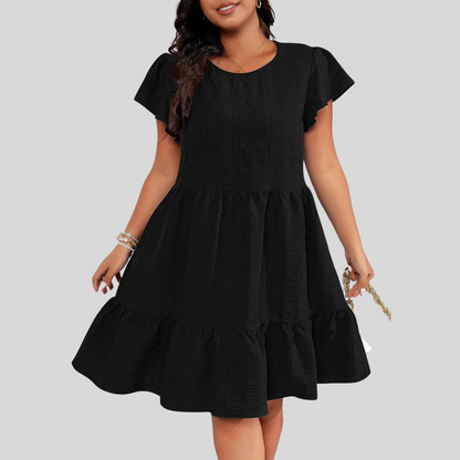 Plus Size Ruffle Summer Dress