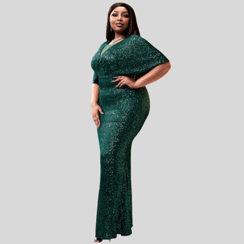Plus Size Sequin Mermaid Dress