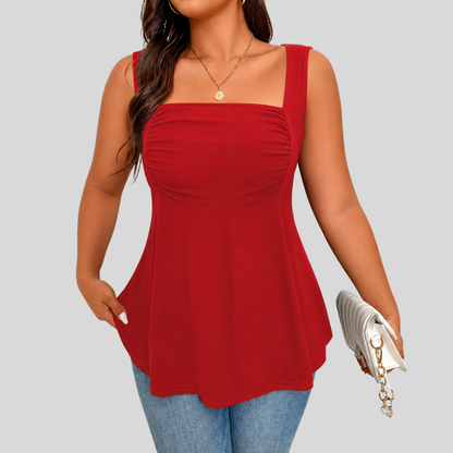 Square Neck Plus Size Top
