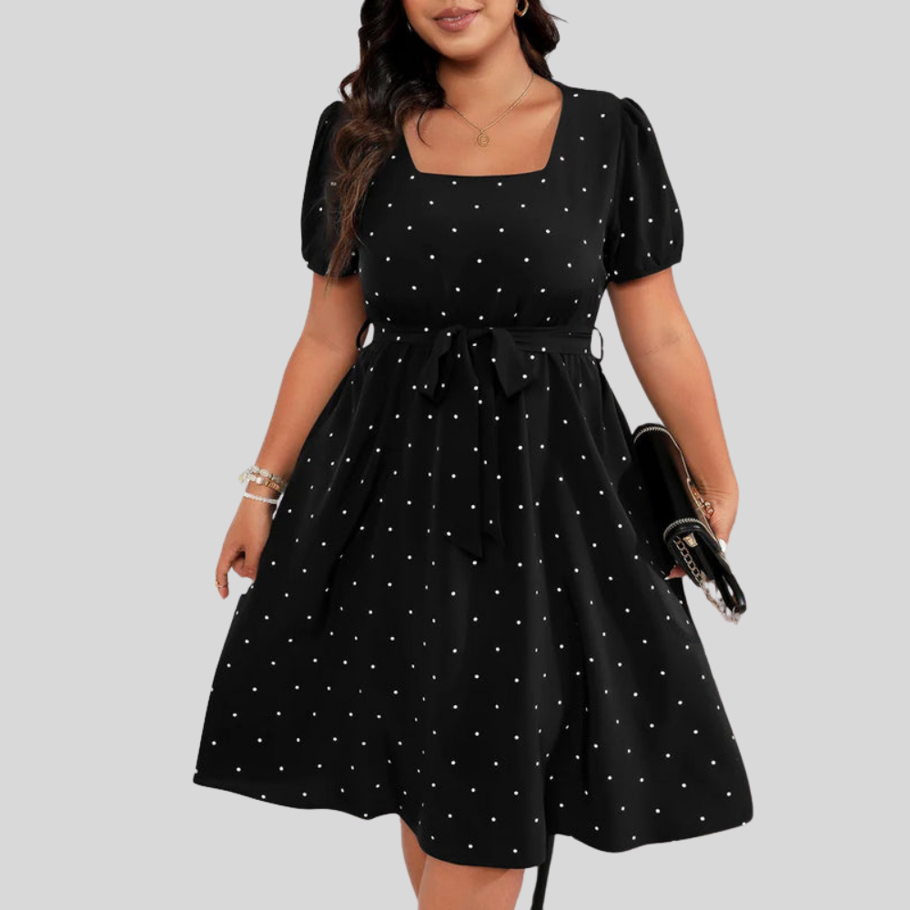 Plus Size Polka Dot Dress