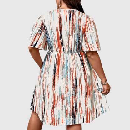 Striped Plus Size Casual Dress