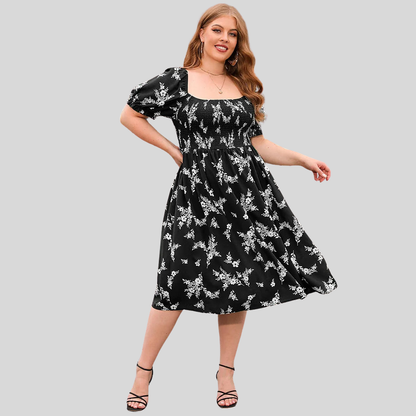 Plus Size Floral Boho Dress