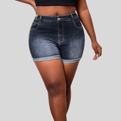 Retro Rolled Plus Size Shorts