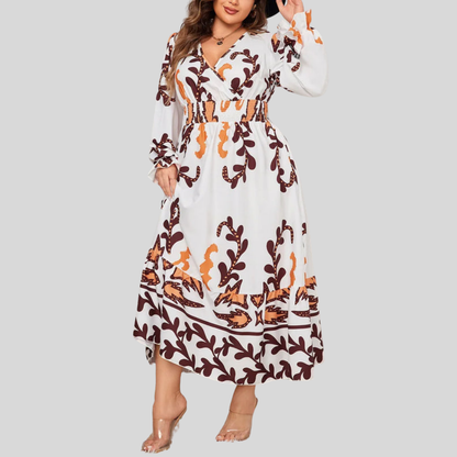 Plus Size Ruffle Maxi Dress