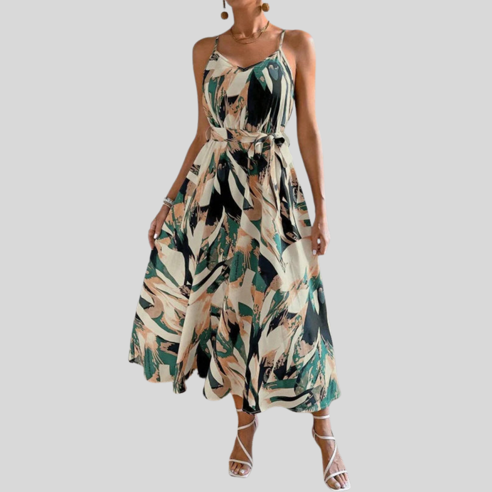 Plus Size Tropical Maxi Dress