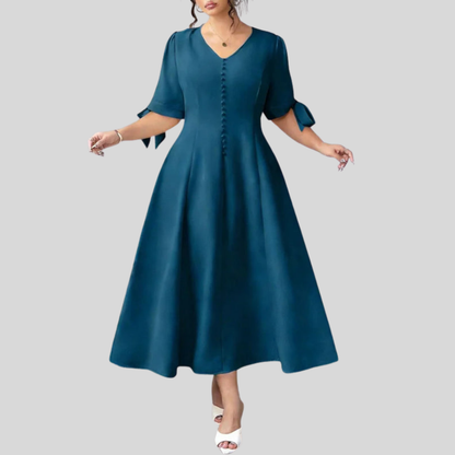 Tie Detail Plus Size Summer Dress