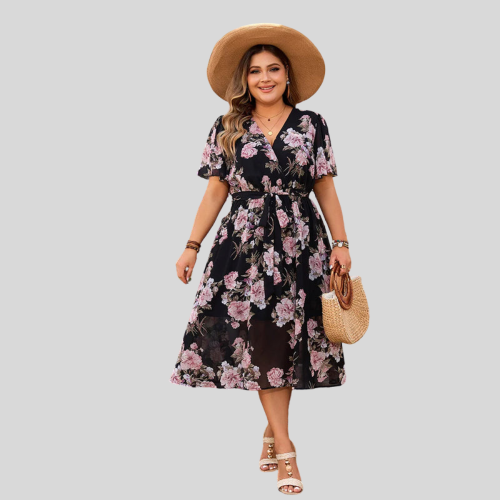 Floral Plus Size Summer Dress