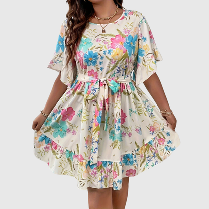 Vibrant Plus Size Vacation Dress