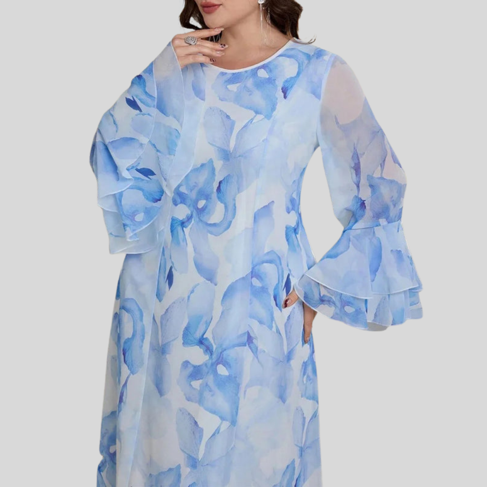 Stylish Plus Size Flare Dress