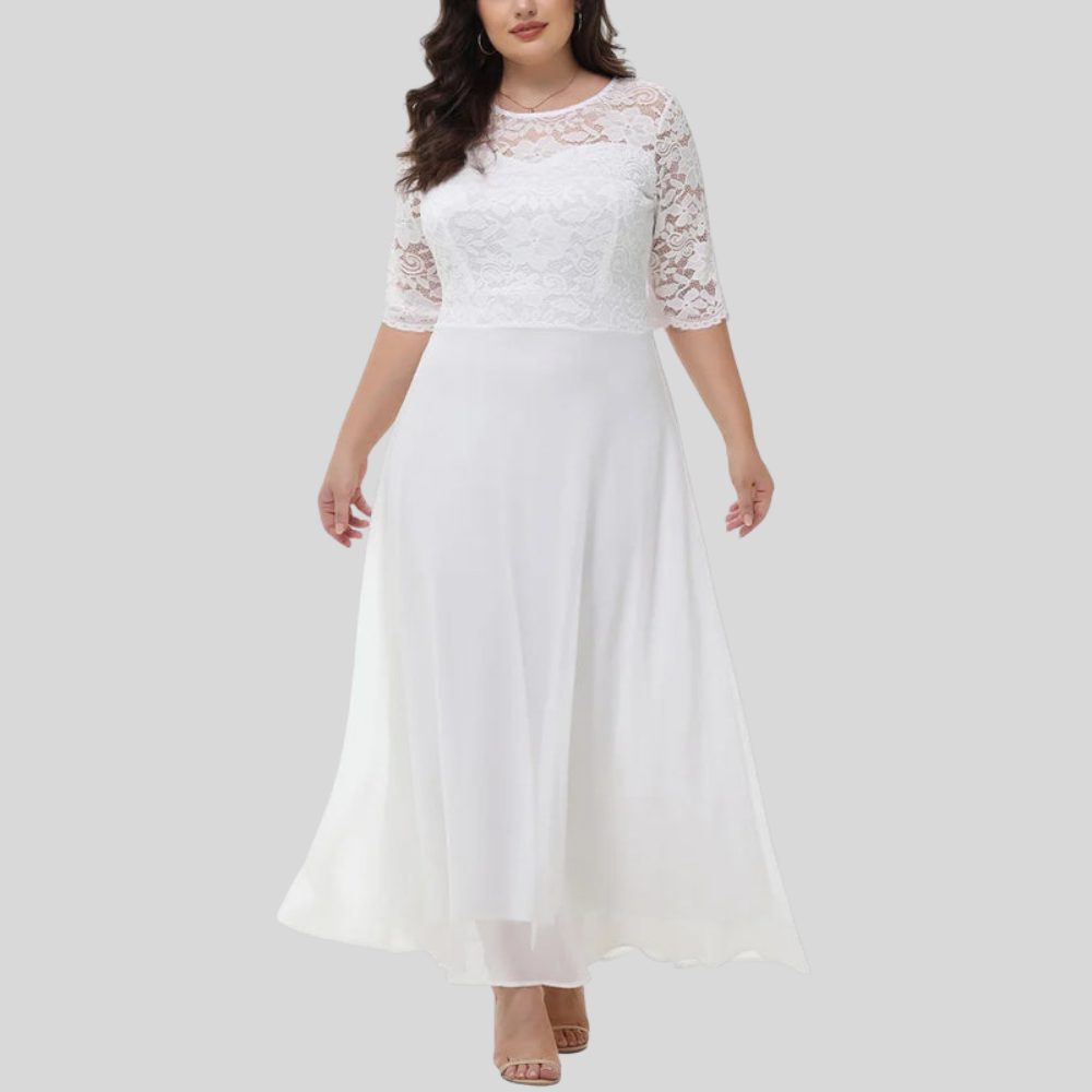 Graceful Plus Size Lace Dress